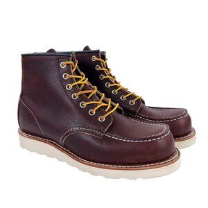 Red Wing 8138 Classic Moc 6-Inch Boots Mens Brown Leather Made In USA NEW